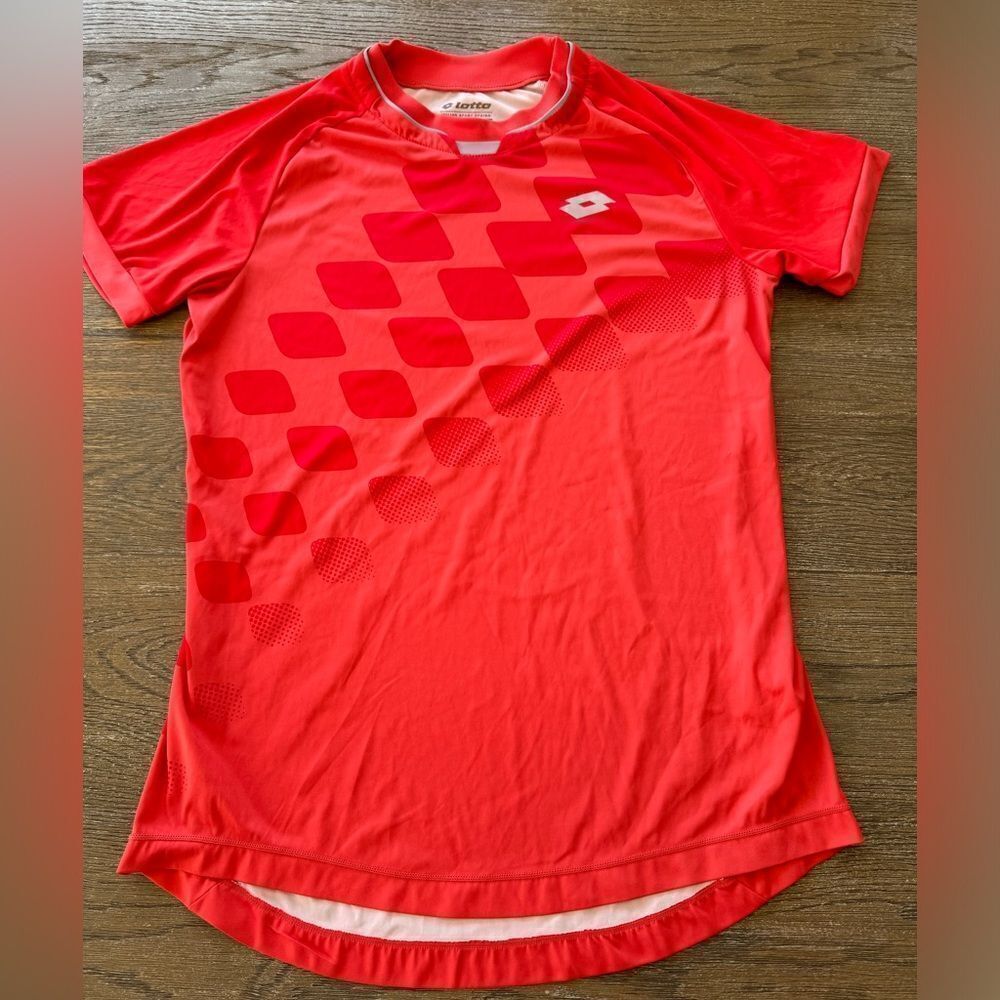 Lotto men’s shirt. Red. Size small. Italian sports design.